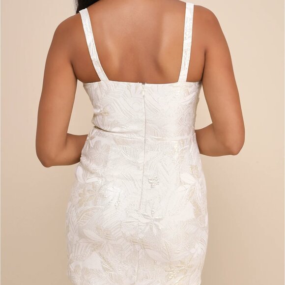 Lulus Shine for Us Jacquard Mini Dress - Picture 2 of 5